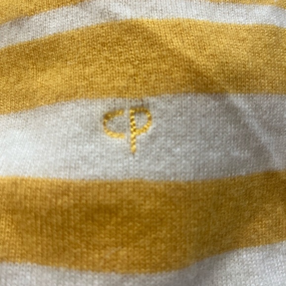 chinti and parker Women Beige And Yellows Stripped Cashmere Sweater Size XS - Picture 8 of 8